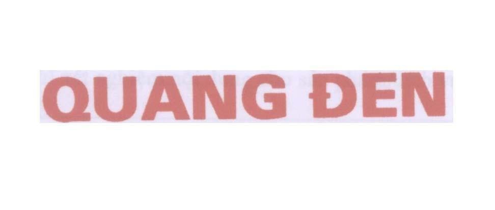 Mẫu nhãn hiệu QUANG ĐEN
