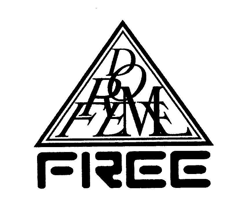Mẫu nhãn hiệu D R O M F E E FREE