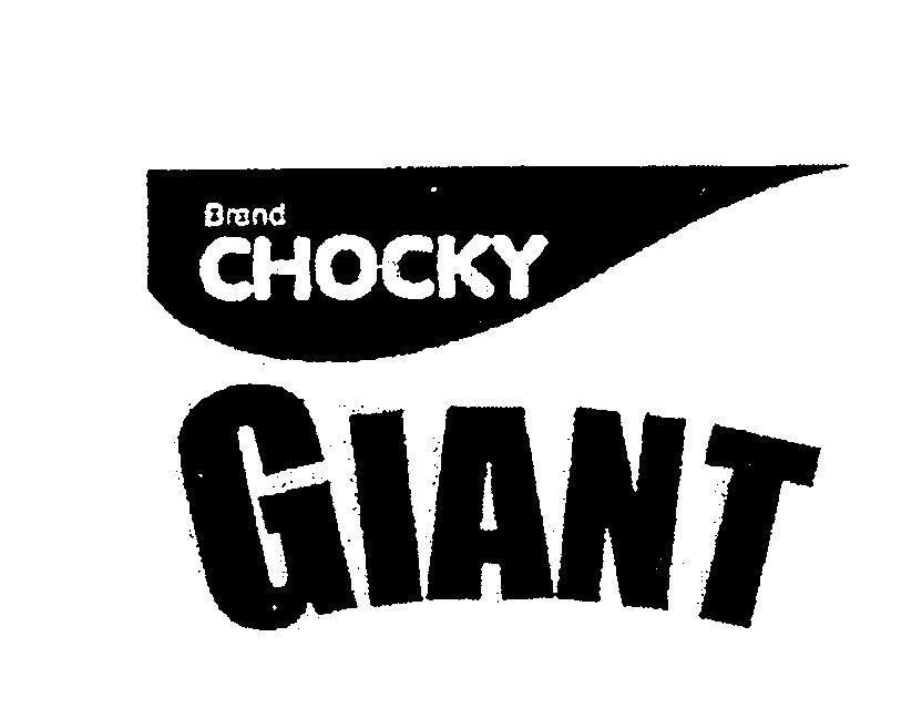 Mẫu nhãn hiệu GIANT CHOCKY Brand