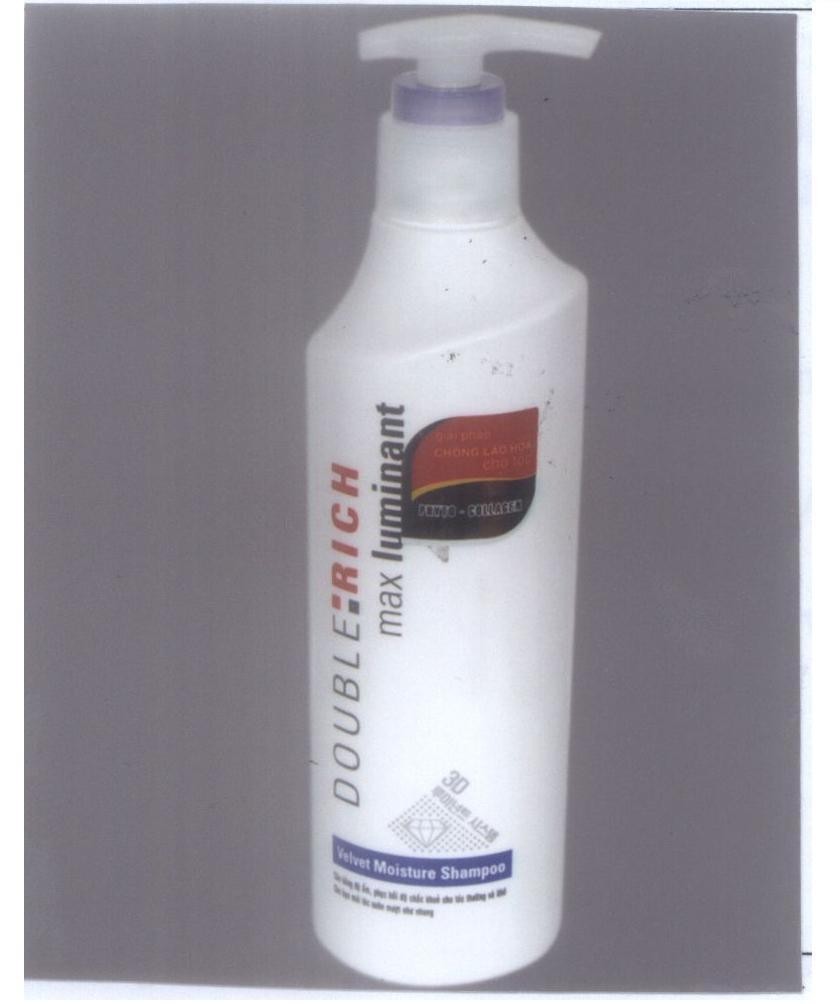 Mẫu nhãn hiệu DOUBLE: RICH max luminant PHYTO-COLAGEN Velvet Moisture Shamppo [Luminant System: hệ thống tạo độ sáng]