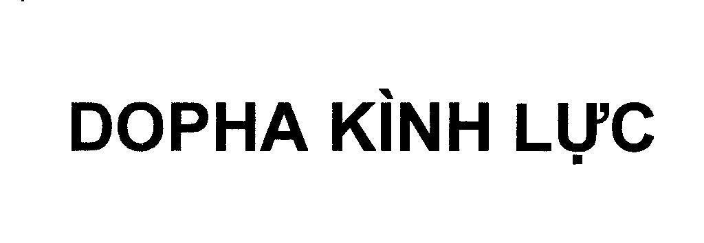 Mẫu nhãn hiệu DOPHA Kình Lực