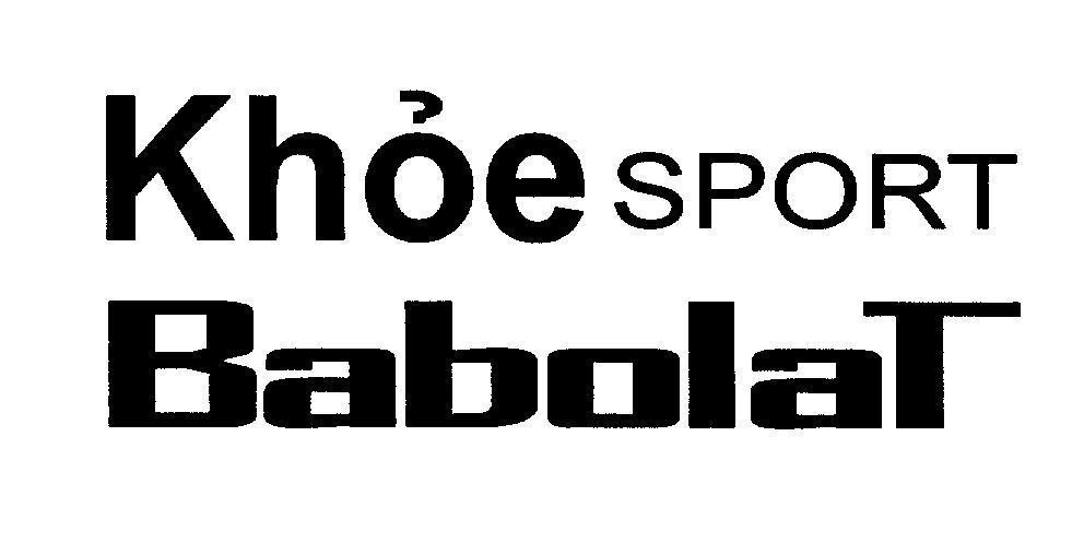 Mẫu nhãn hiệu Khỏe SPORT BabolaT