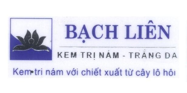 Mẫu nhãn hiệu Bạch Liên Kem trị nám - Trắng da kem trị nám với chiết xuất từ cây lô hội