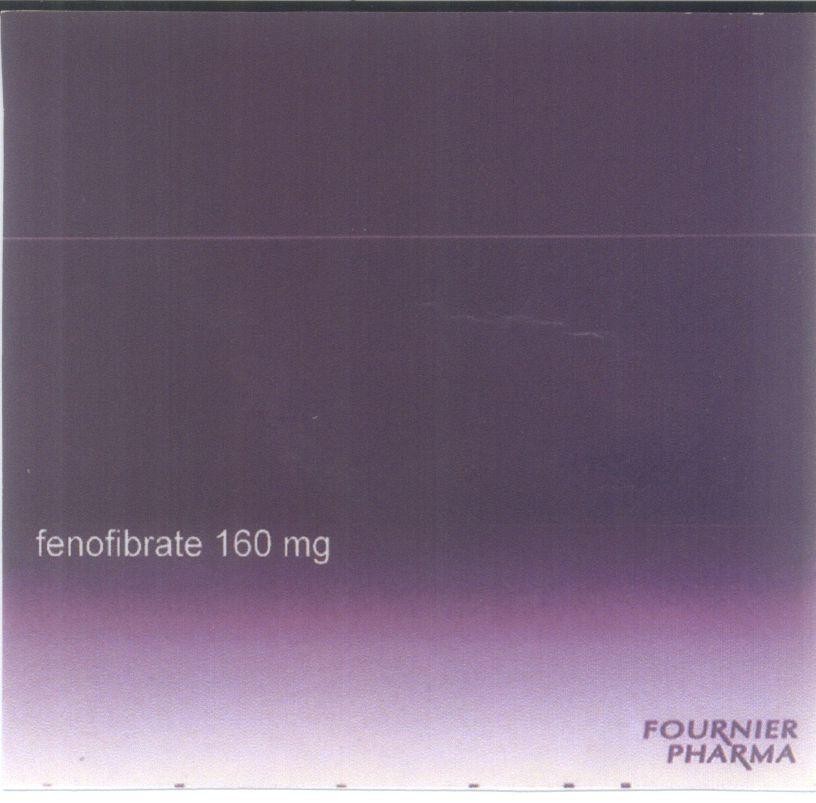 Mẫu nhãn hiệu FOURNIER PHARMA fenofibrate 160 mg