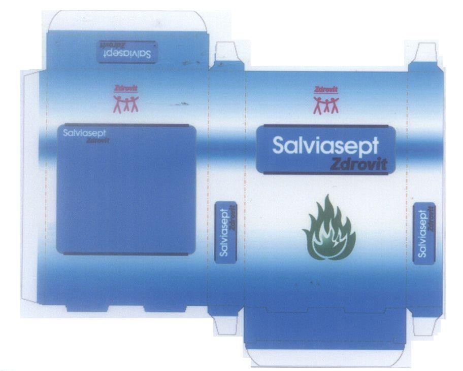 Mẫu nhãn hiệu Salviasept Zdrovit