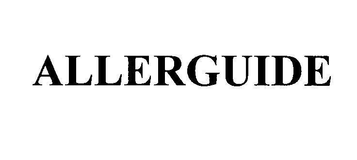 Mẫu nhãn hiệu ALLERGUIDE