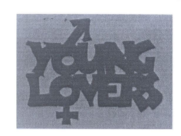 Mẫu nhãn hiệu YOUNG LOVERS