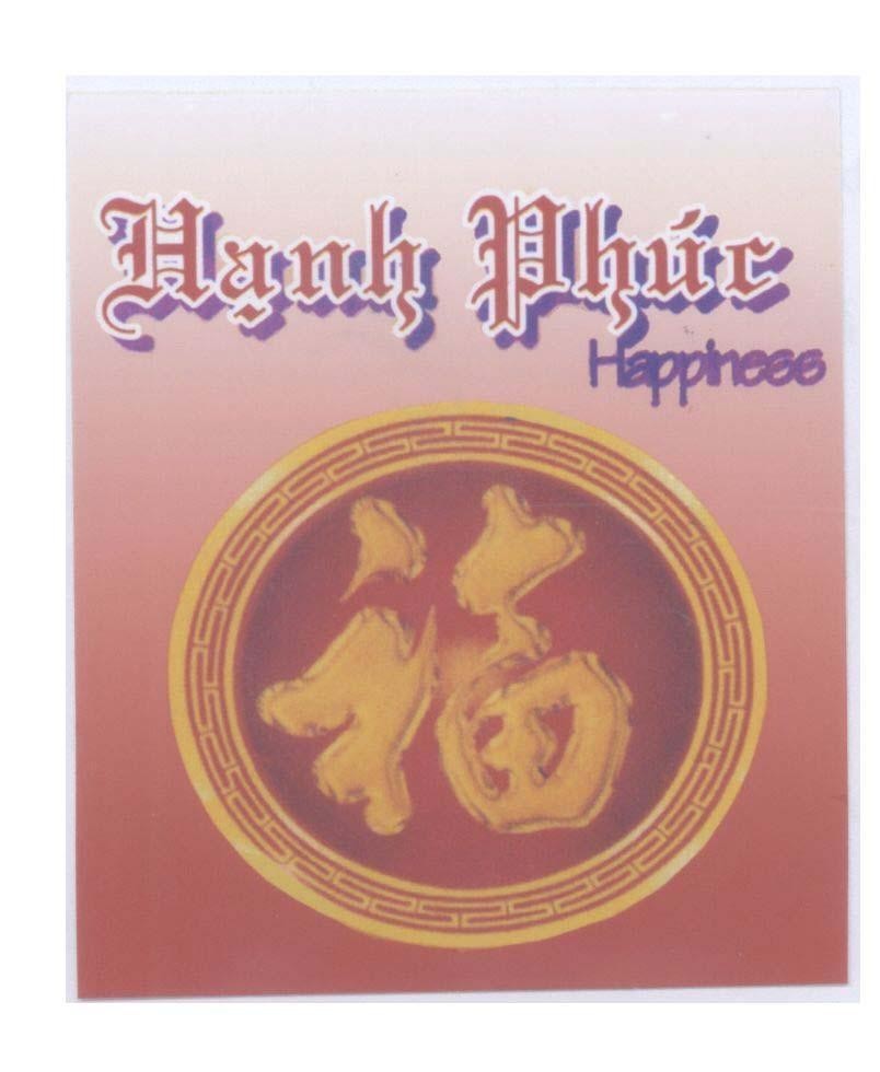 Mẫu nhãn hiệu Hạnh Phúc Happiness [fu:phúc]