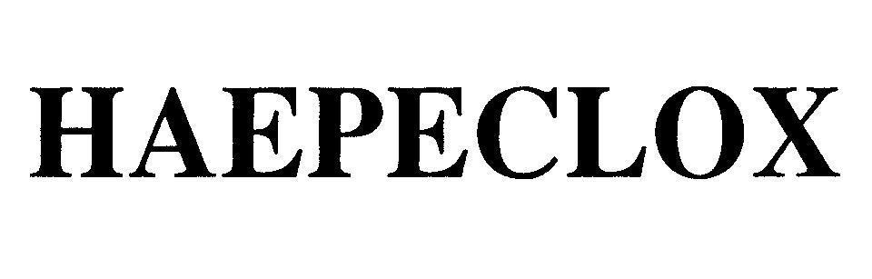 Mẫu nhãn hiệu HAEPECLOX