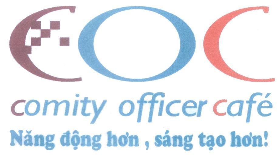 Mẫu nhãn hiệu COC comity officer café Năng động hơn, sáng tạo hơn!