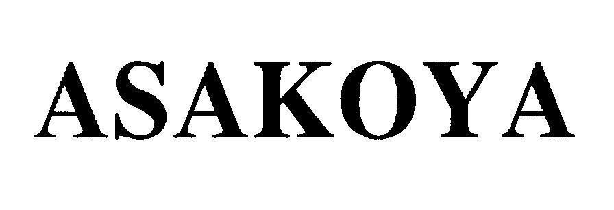 Mẫu nhãn hiệu ASAKOYA