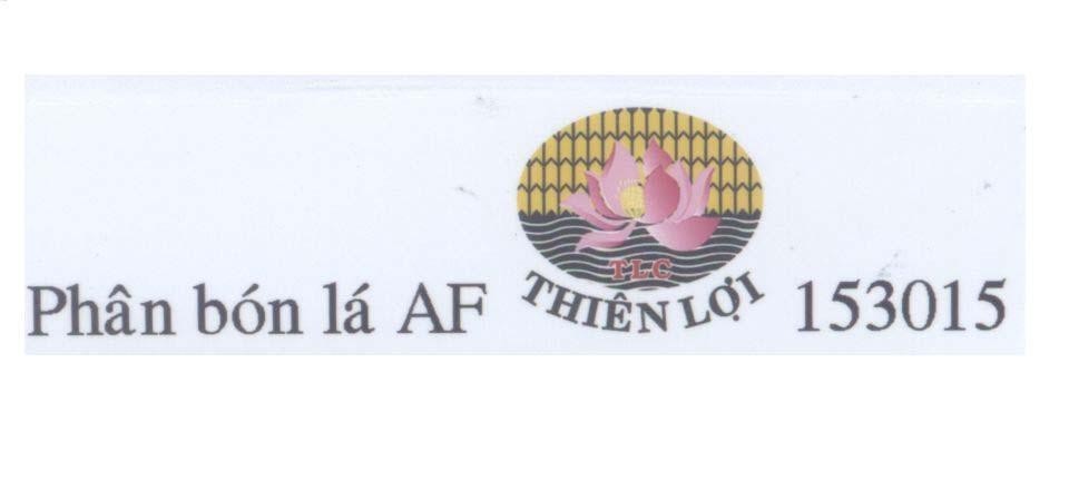 Mẫu nhãn hiệu TLC Thiên Lợi Phân bón lá AF 153015