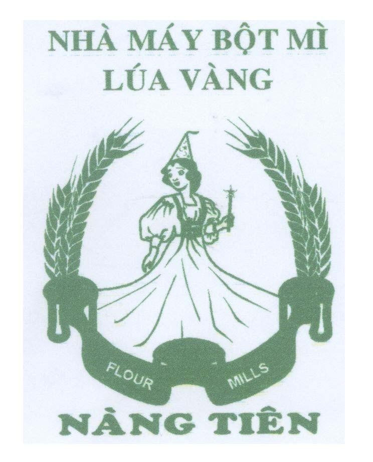 Mẫu nhãn hiệu Nhà máy bột mì Lúa Vàng Nàng Tiên FLOUR MILLS