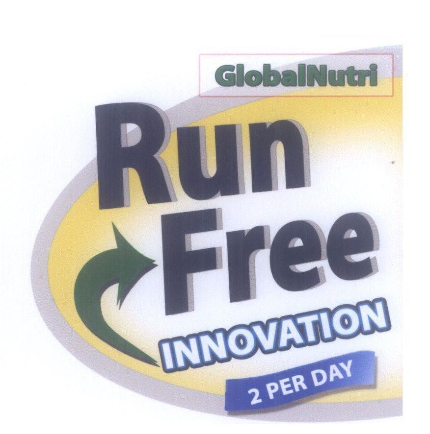 Mẫu nhãn hiệu GlobalNutri Run Free INNOVATION 2 PER DAY