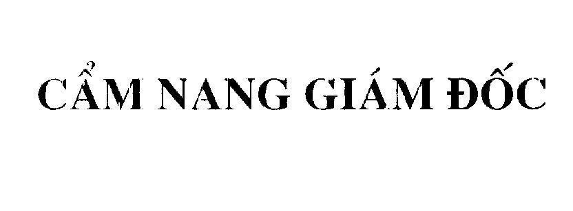 Mẫu nhãn hiệu Cẩm Nang Giám Đốc