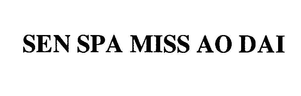 Mẫu nhãn hiệu SEN SPA MISS AO DAI