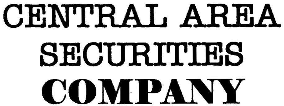 Mẫu nhãn hiệu CENTRAL AREA SECURITIES COMPANY