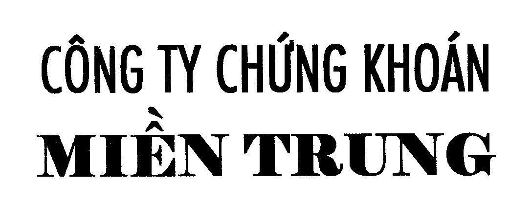 Mẫu nhãn hiệu Công Ty Chứng Khoán Miền Trung