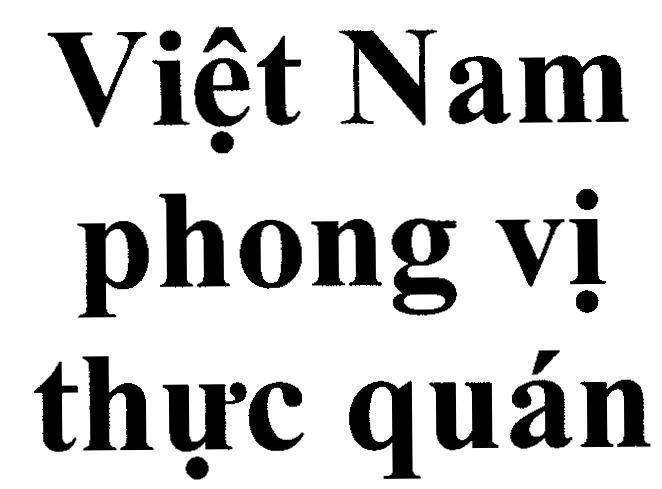 Mẫu nhãn hiệu Việt Nam phong vị thực quán