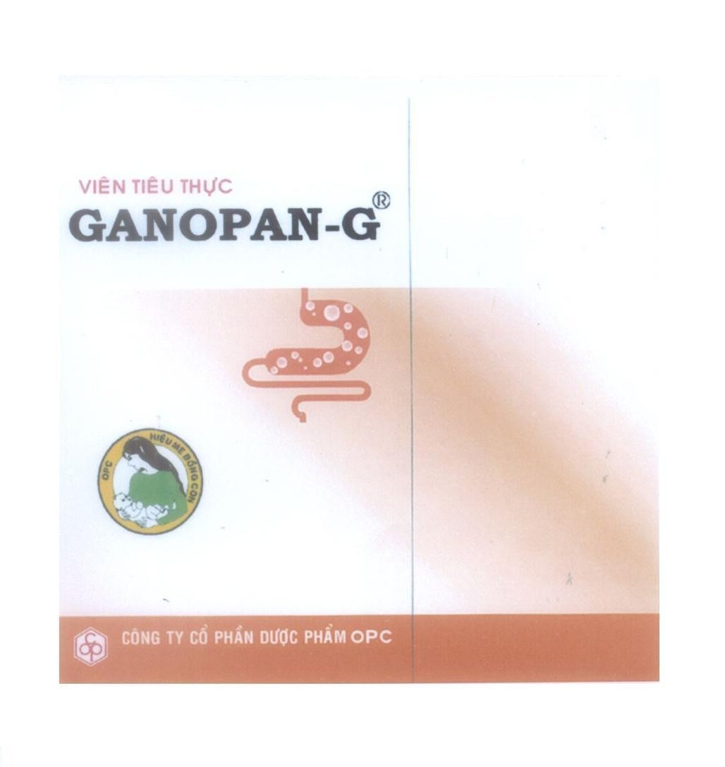 Mẫu nhãn hiệu GANOPAN-G viên tiêu thực Công Ty Cổ Phần Dược Phẩm OPC Hiệu Mẹ Bồng Con - số đơn VN-4-2007-05745