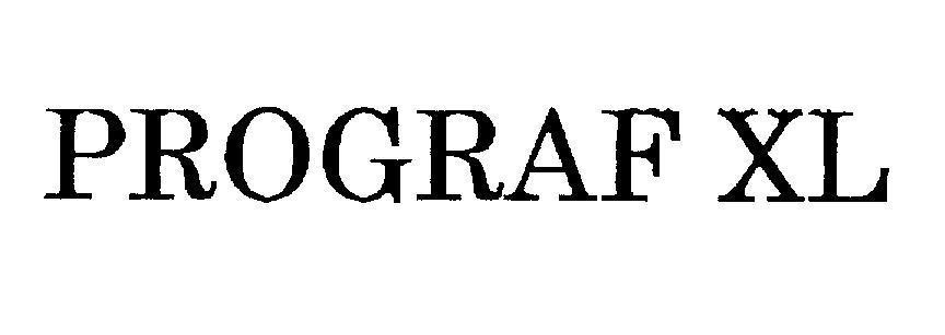 Mẫu nhãn hiệu PROGRAF XL