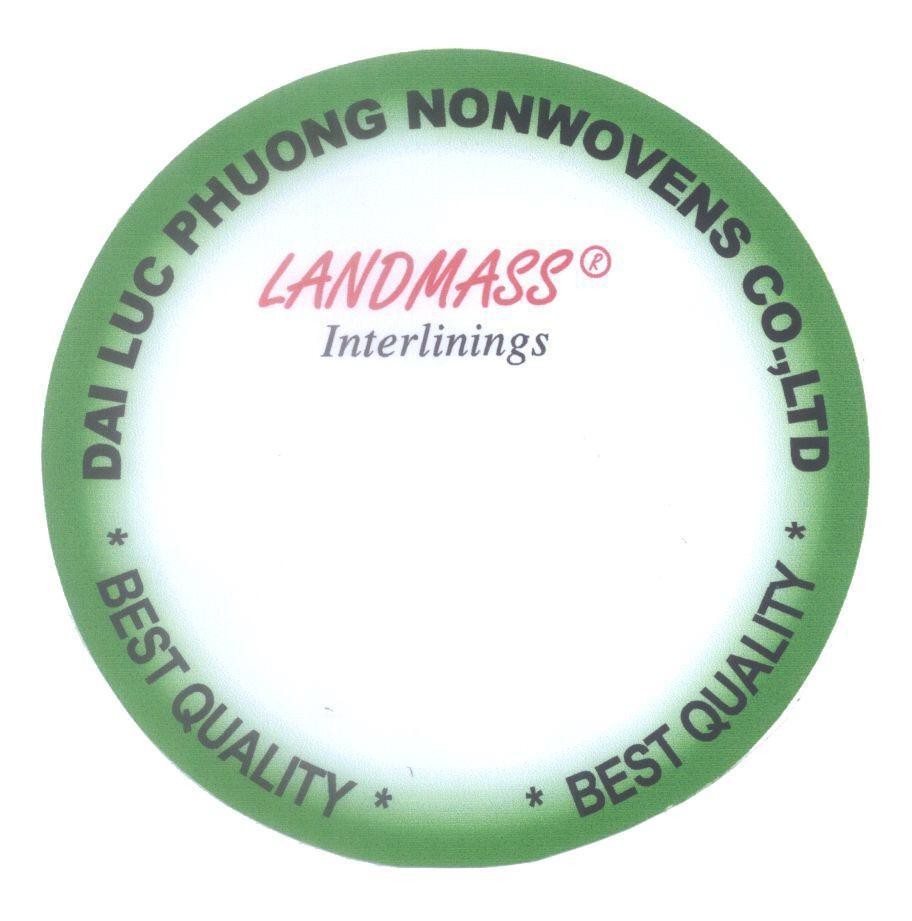 Mẫu nhãn hiệu DAI LUC PHUONG LANDMASS NONWOVENS CO.,LTD Interlinings BEST QUALITY