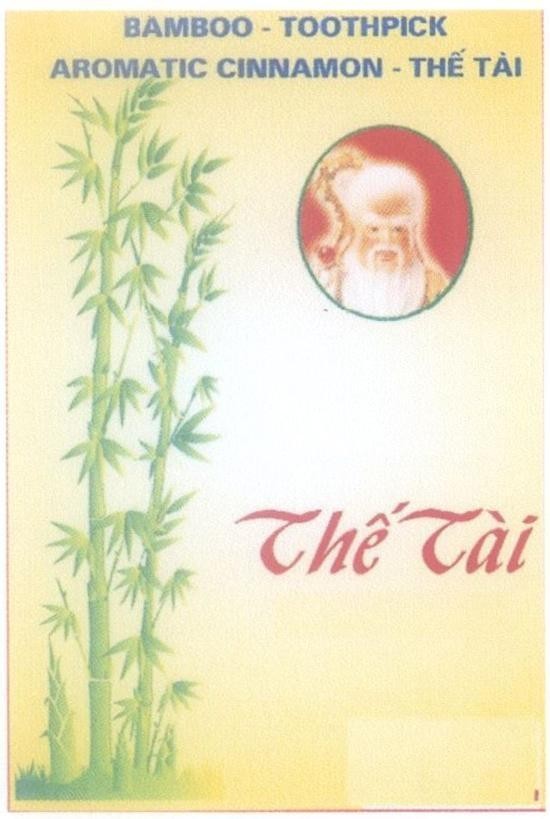 Mẫu nhãn hiệu Thế Tài BAMBOO - TOOTHPICK AROMATIC CINNAMON