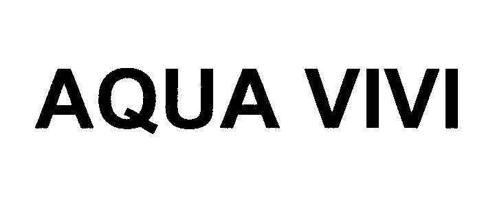 Mẫu nhãn hiệu AQUA VIVI