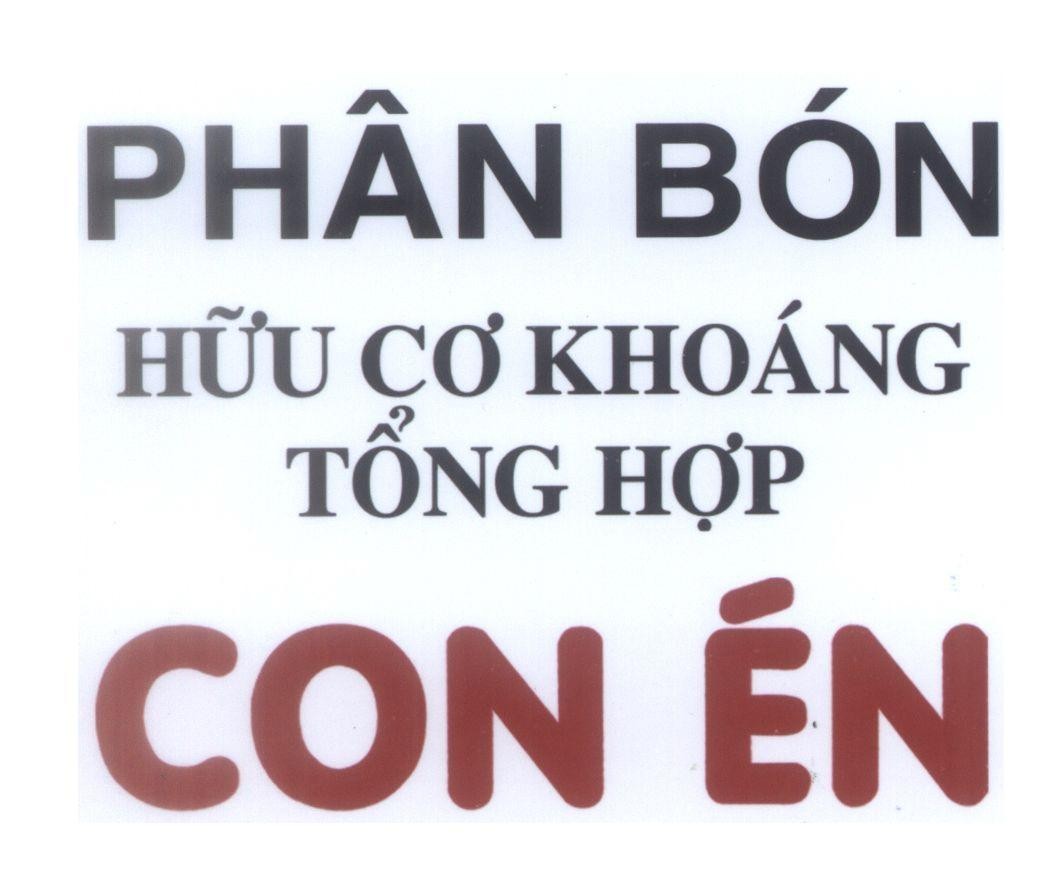 Mẫu nhãn hiệu Phân Bón Hữu Cơ Khoáng Tổng Hợp Con én