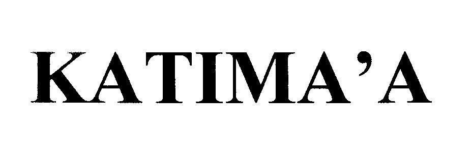 Mẫu nhãn hiệu KATIMA'A