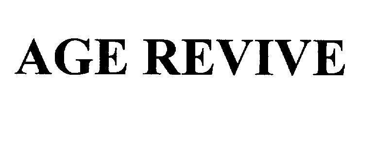 Mẫu nhãn hiệu AGE REVIVE