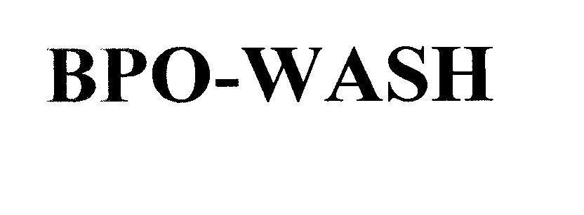 Mẫu nhãn hiệu BPO-WASH