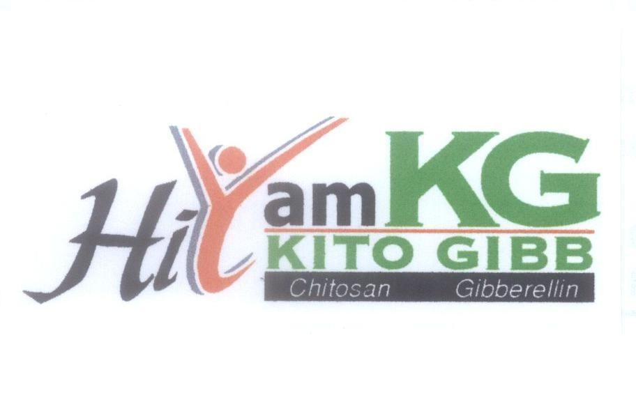 Mẫu nhãn hiệu Hi I am KG KITO GIBB Chitosan Gibberellin
