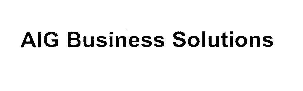 Mẫu nhãn hiệu AIG Business Solutions