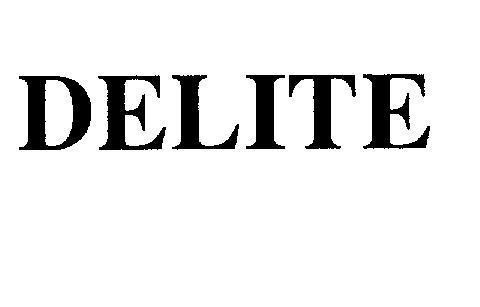 Mẫu nhãn hiệu DELITE