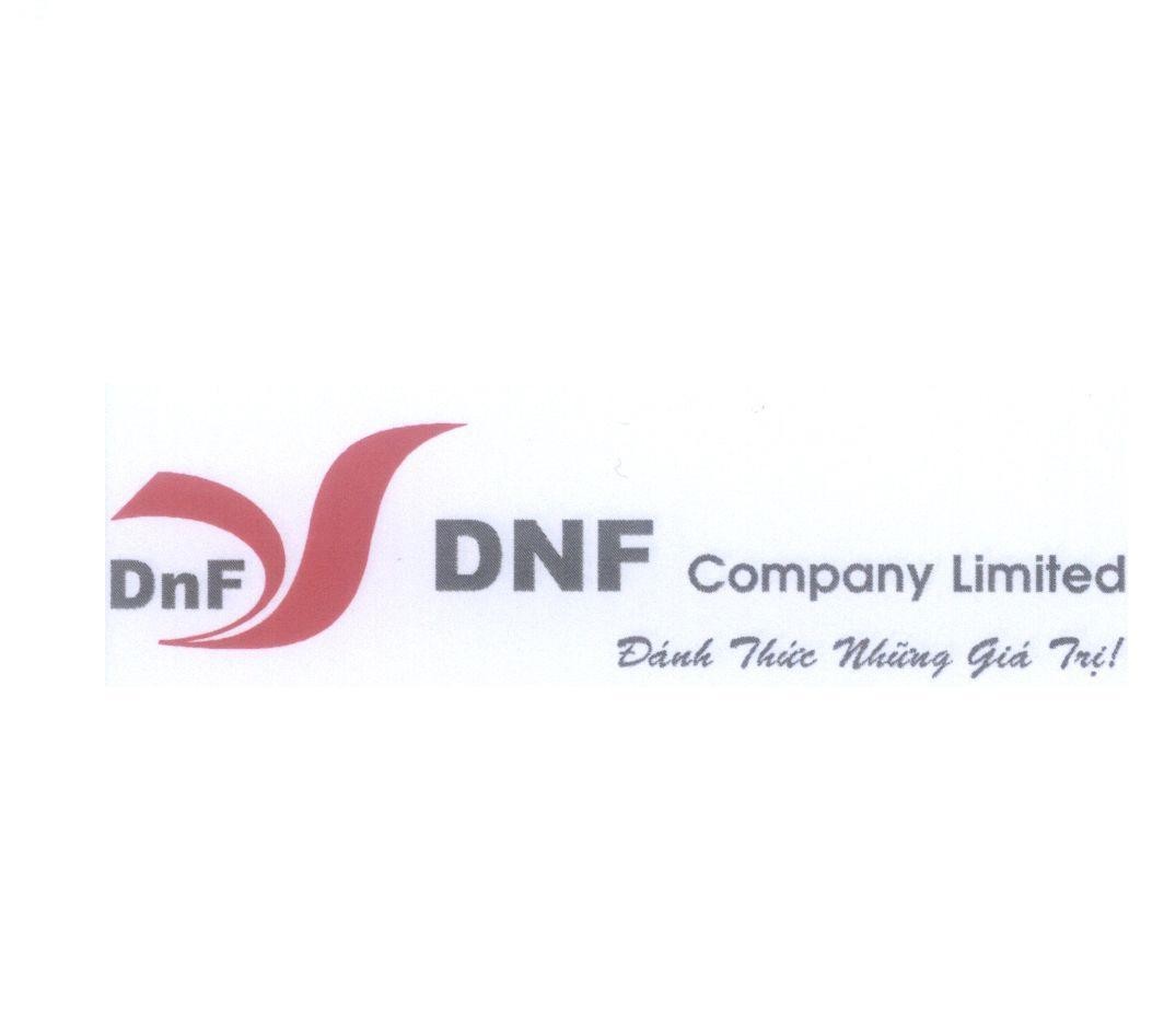 Mẫu nhãn hiệu DnF DNF Company Limited Đánh Thức Những Giá Trị!