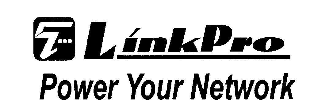 Mẫu nhãn hiệu LinkPro T Power Your Network