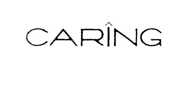 Mẫu nhãn hiệu CARING