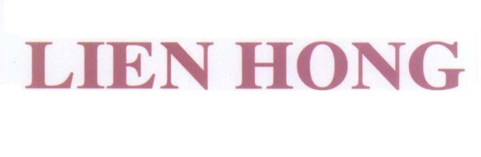 Mẫu nhãn hiệu LIEN HONG