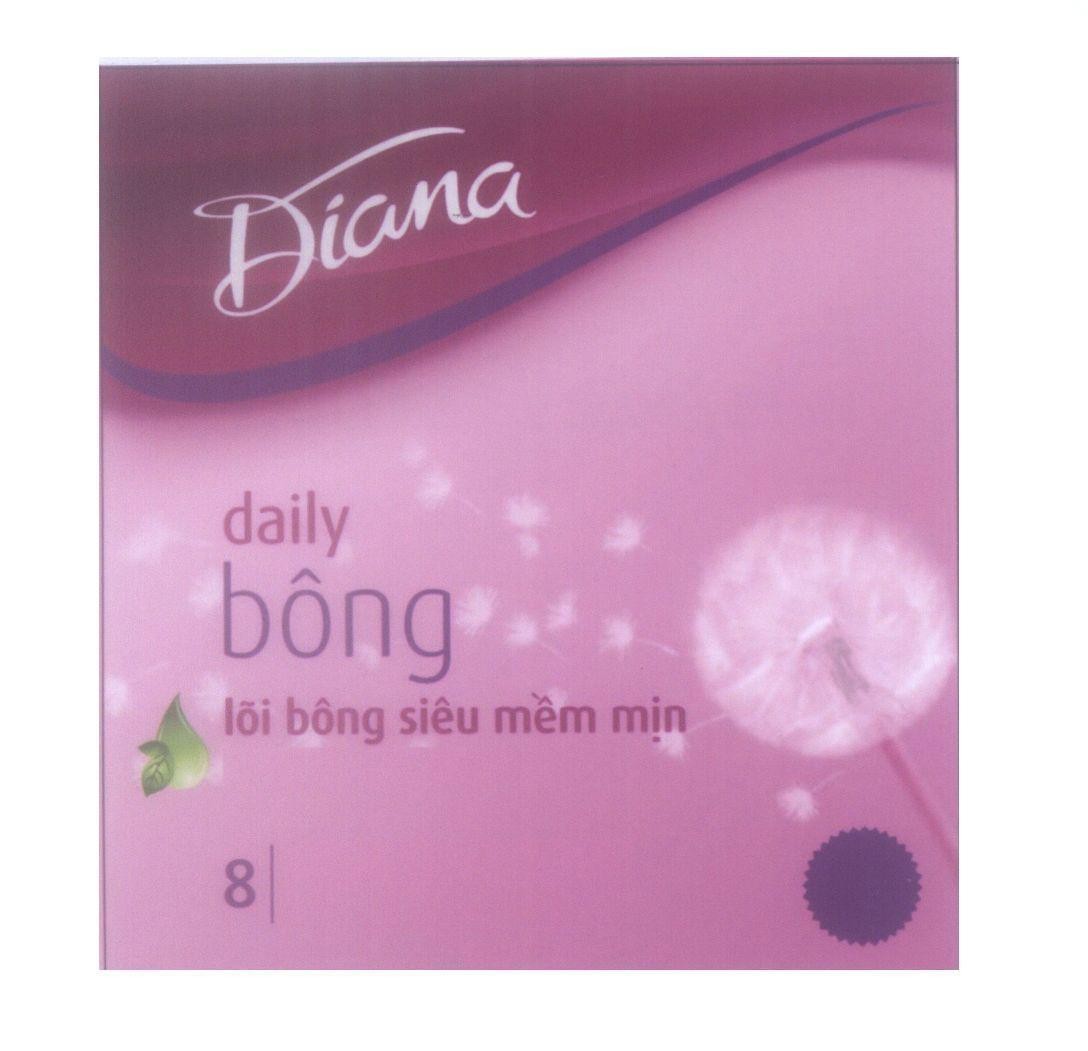 Mẫu nhãn hiệu Diana daily bông lõi bông siêu mềm mịn 8