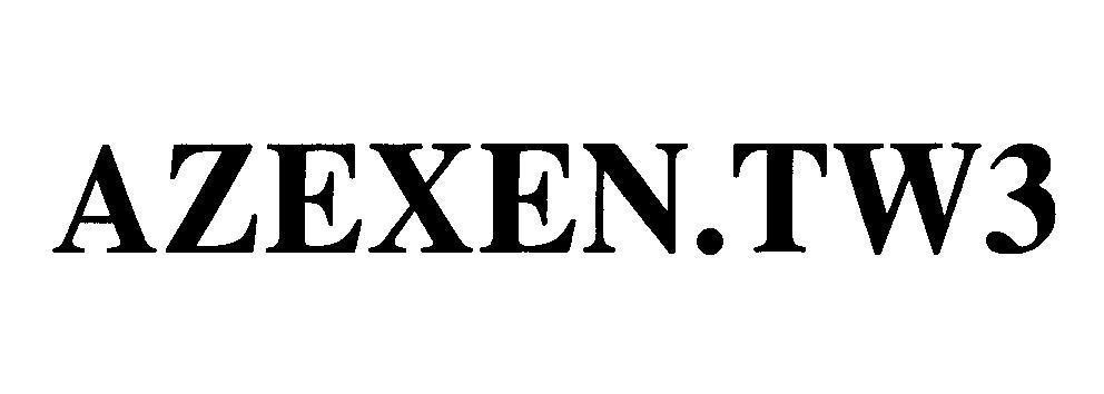 Mẫu nhãn hiệu AZEXEN.TW3