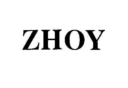 Mẫu nhãn hiệu ZHOY