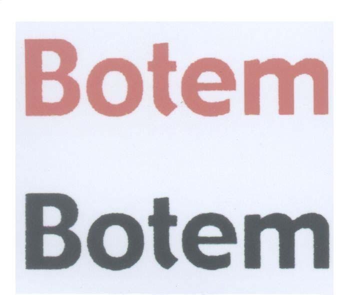 Mẫu nhãn hiệu Botem