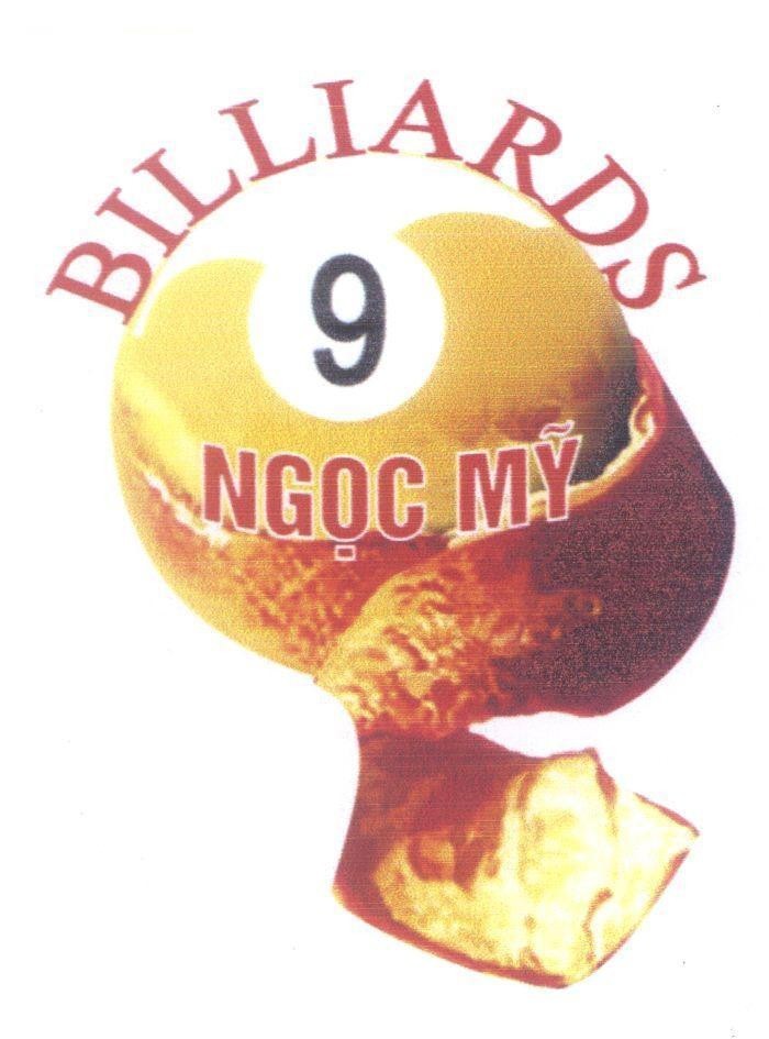 Mẫu nhãn hiệu BILLIARDS 9 Ngọc Mỹ