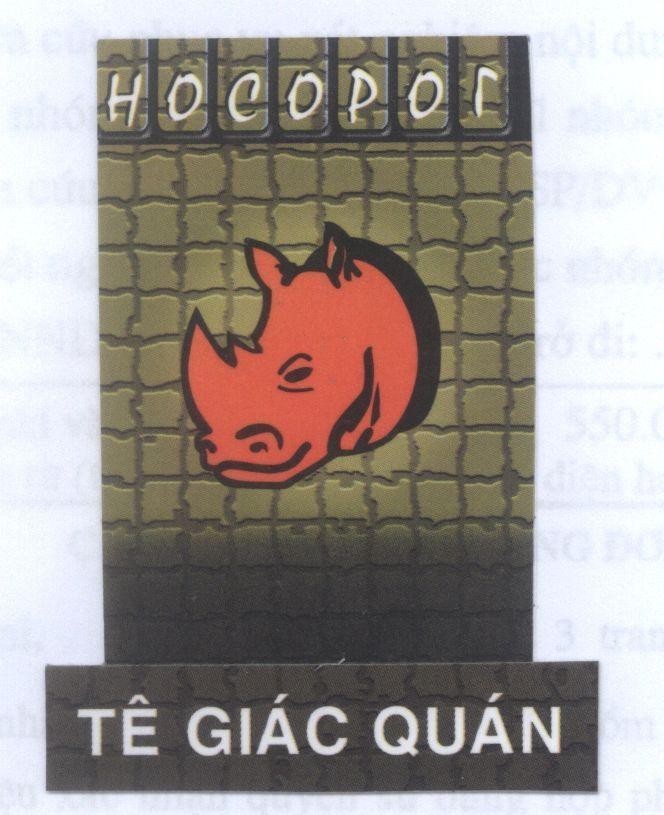 Mẫu nhãn hiệu HOCOPOR Tê Giác Quán