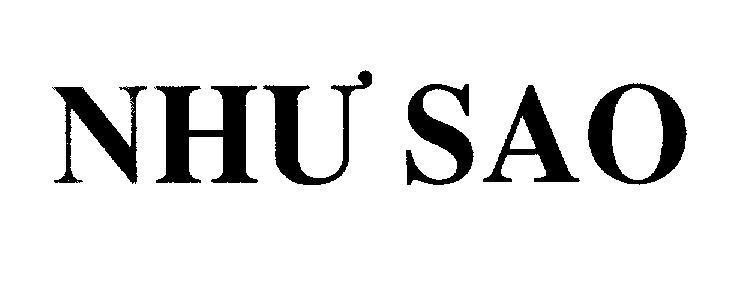 Mẫu nhãn hiệu NHƯ SAO