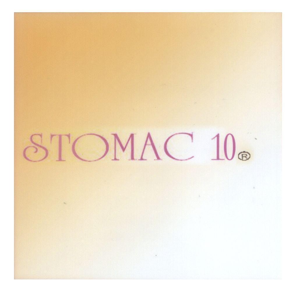 Mẫu nhãn hiệu STOMAC 10