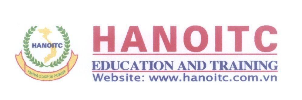 Mẫu nhãn hiệu HANOITC KNOWLEDGE IS POWER S EDUCATION AND TRAINING Website: www.hanoitc.com.vn