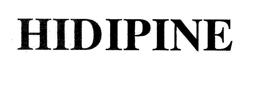 Mẫu nhãn hiệu HIDIPINE