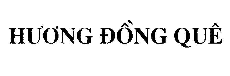 Mẫu nhãn hiệu Hương Đồng Quê